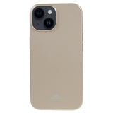 GOOSPERY iPhone 15 Flexible Plastic Back Case - Gold