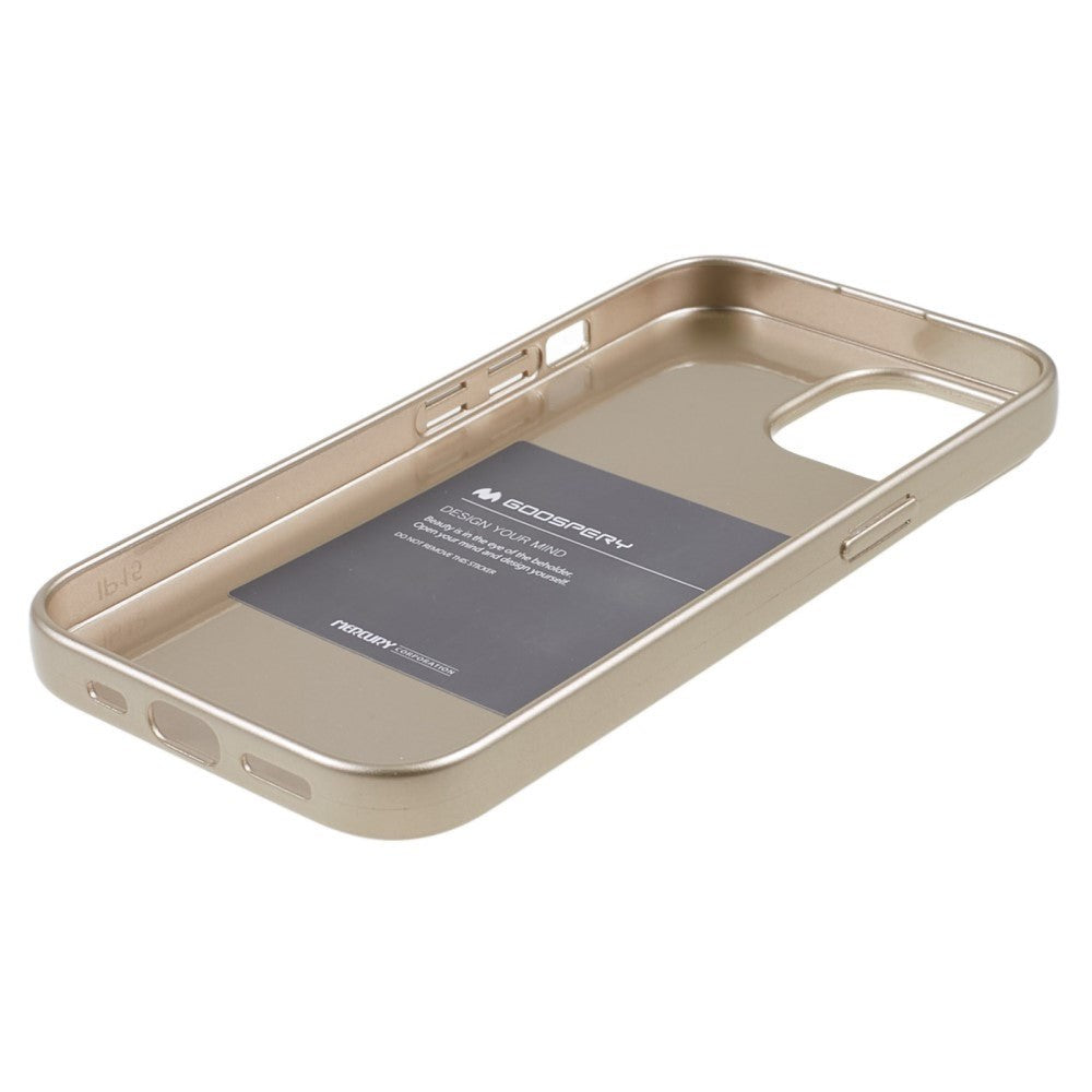 GOOSPERY iPhone 15 Flexible Plastic Back Case - Gold