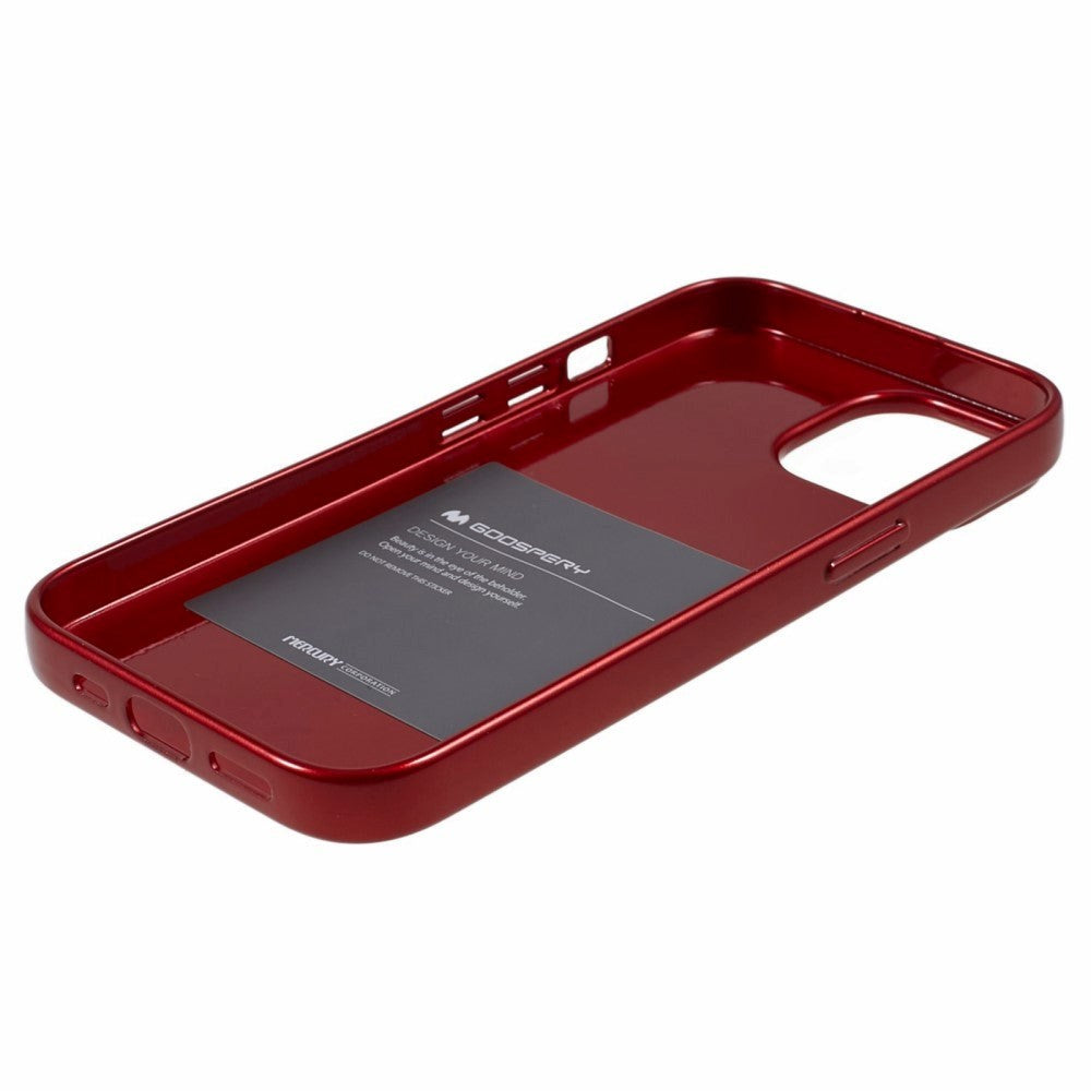 GOOSPERY iPhone 15 Flexible Plastic Back Case - Dark Red