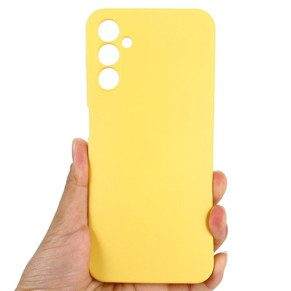 Samsung Galaxy M34 (5G) / F34 (5G) Liquid Silicone Case w. Strap - Yellow