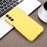 Samsung Galaxy M34 (5G) / F34 (5G) Liquid Silicone Case w. Strap - Yellow