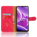 Nokia G42 Leather Case w. Wallet & Stand Function - Red