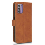 Nokia G42 Leather Case w. Wallet & Stand Function - Brown