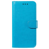 Xiaomi Redmi 12C Leather Case with Wallet and Strap - Blue