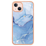 iPhone 15 Hybrid Plastic Case - Blue Marble