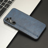 Samsung Galaxy S23 FE Leather Coated Plastic Case - Blue