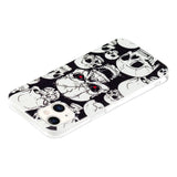 iPhone 15 Luminescent Flexible Case of Plastic w. Print - Skull