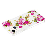 iPhone 15 Luminescent Flexible Case of Plastic w. Print - Roses