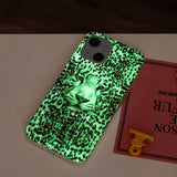 iPhone 15 Luminescent Flexible Case of Plastic w. Print - Leopard