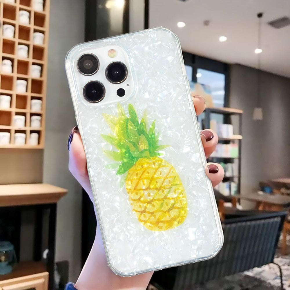 iPhone 15 Pro Flexible Plastic Case - Pineapple