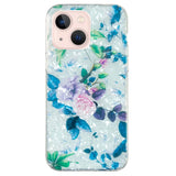 iPhone 15 Flexible Plastic Case - Roses and Leaves