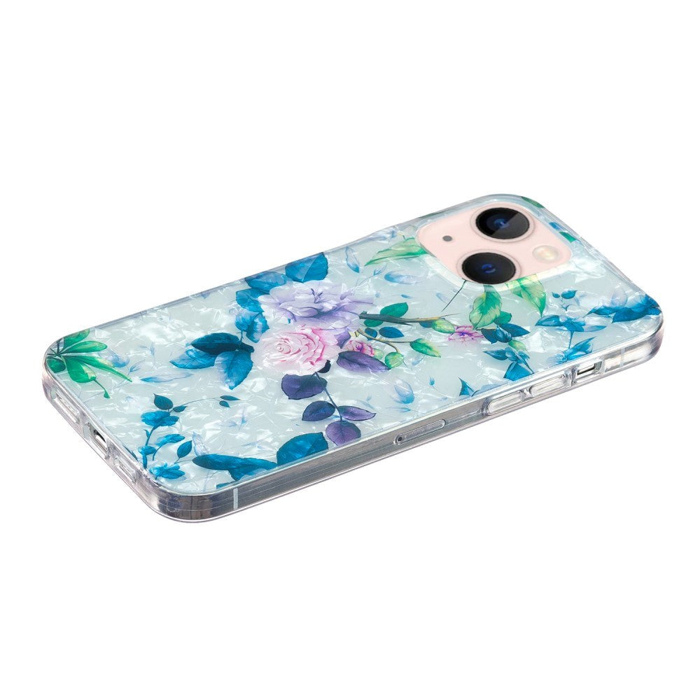 iPhone 15 Flexible Plastic Case - Roses and Leaves