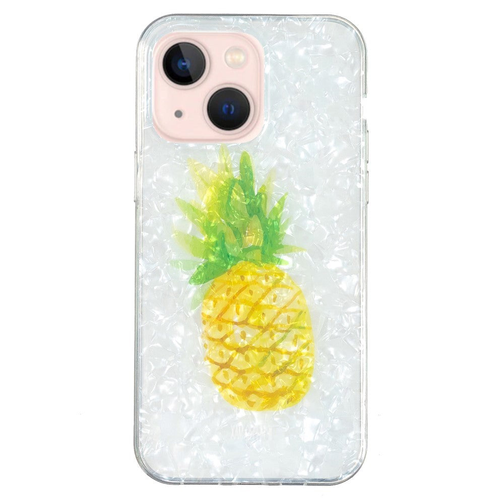 iPhone 15 Flexible Plastic Case - Pineapple