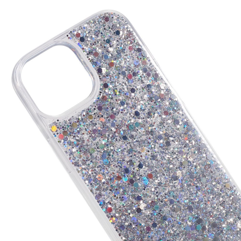 iPhone 15 Plus Glitter Case - Silver