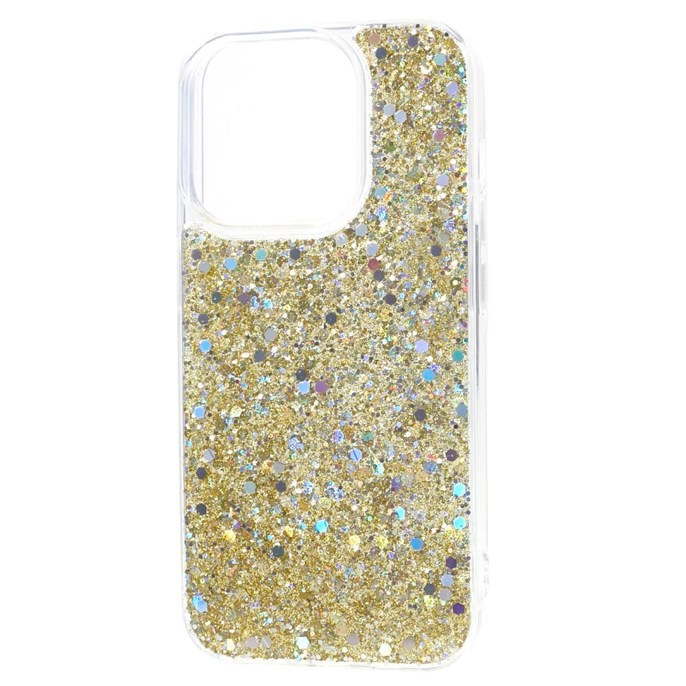 iPhone 15 Pro Max Glitter Case - Gold