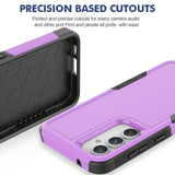 Samsung Galaxy S23 FE Hybrid Tough Case - Purple / Black