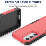 Samsung Galaxy S23 FE Hybrid Tough Case - Red / Black