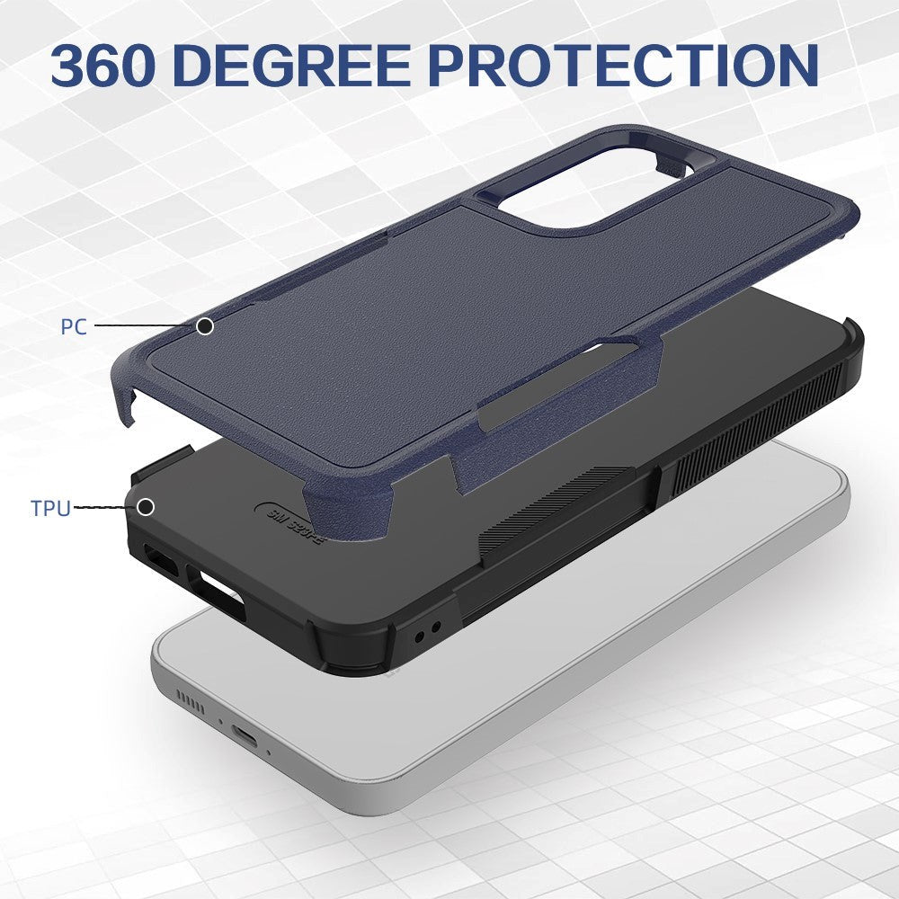 Samsung Galaxy S23 FE Hybrid Tough Case - Dark Blue