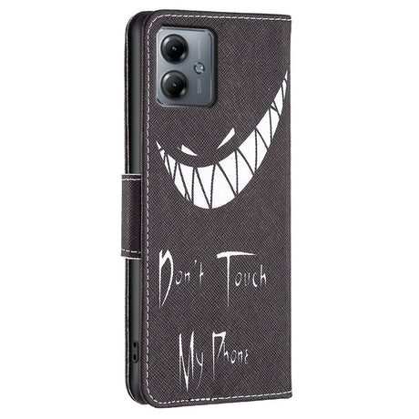 Motorola Moto G14 Flip Case w. Wallet - Don't Touch My Phone