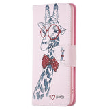 Motorola Moto G14 Flip Case w. Wallet - Giraffe