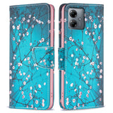 Motorola Moto G14 Flip Case w. Wallet - Flower Branches