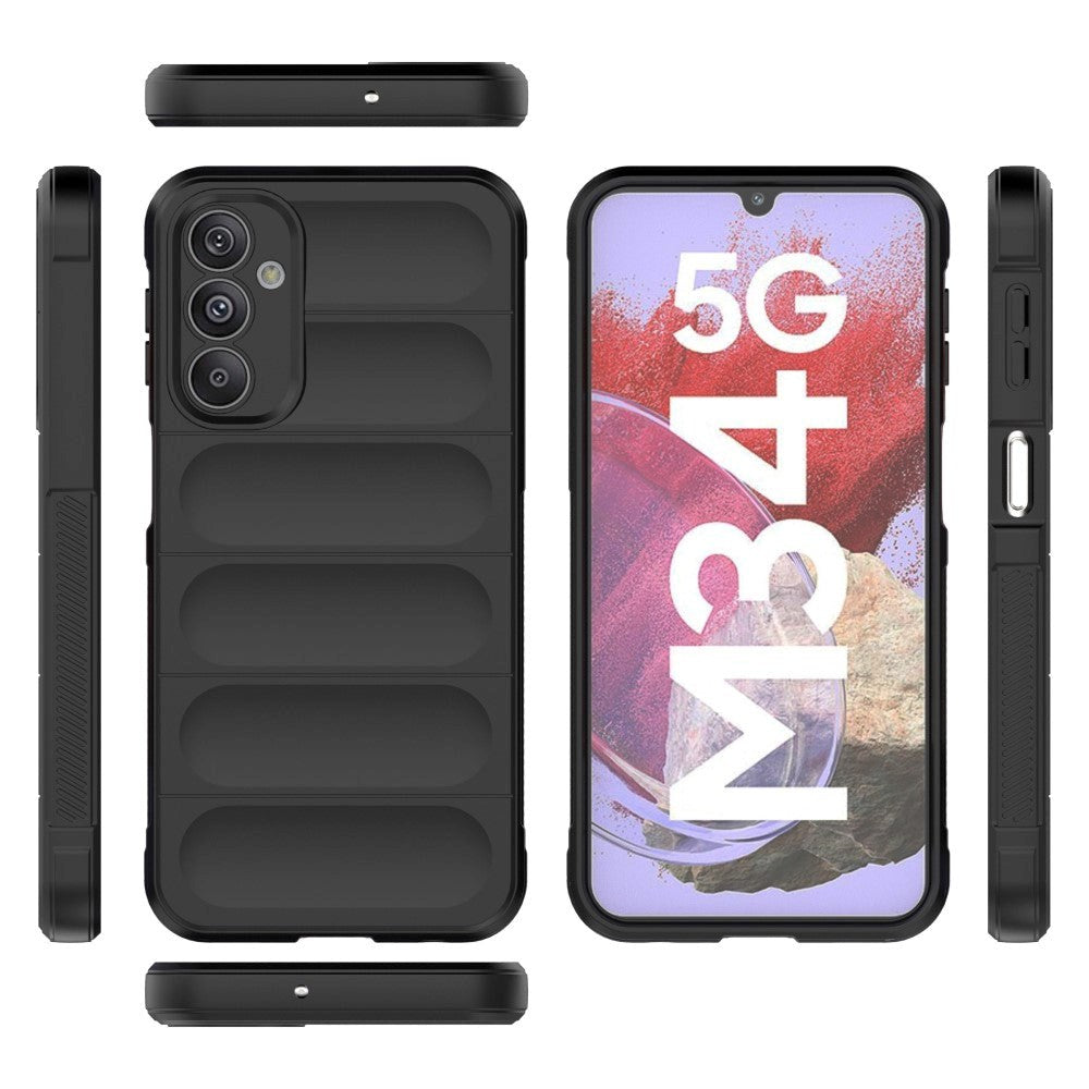 Samsung Galaxy M34 (5G) / F34 (5G) Flexible Plastic Case - Black