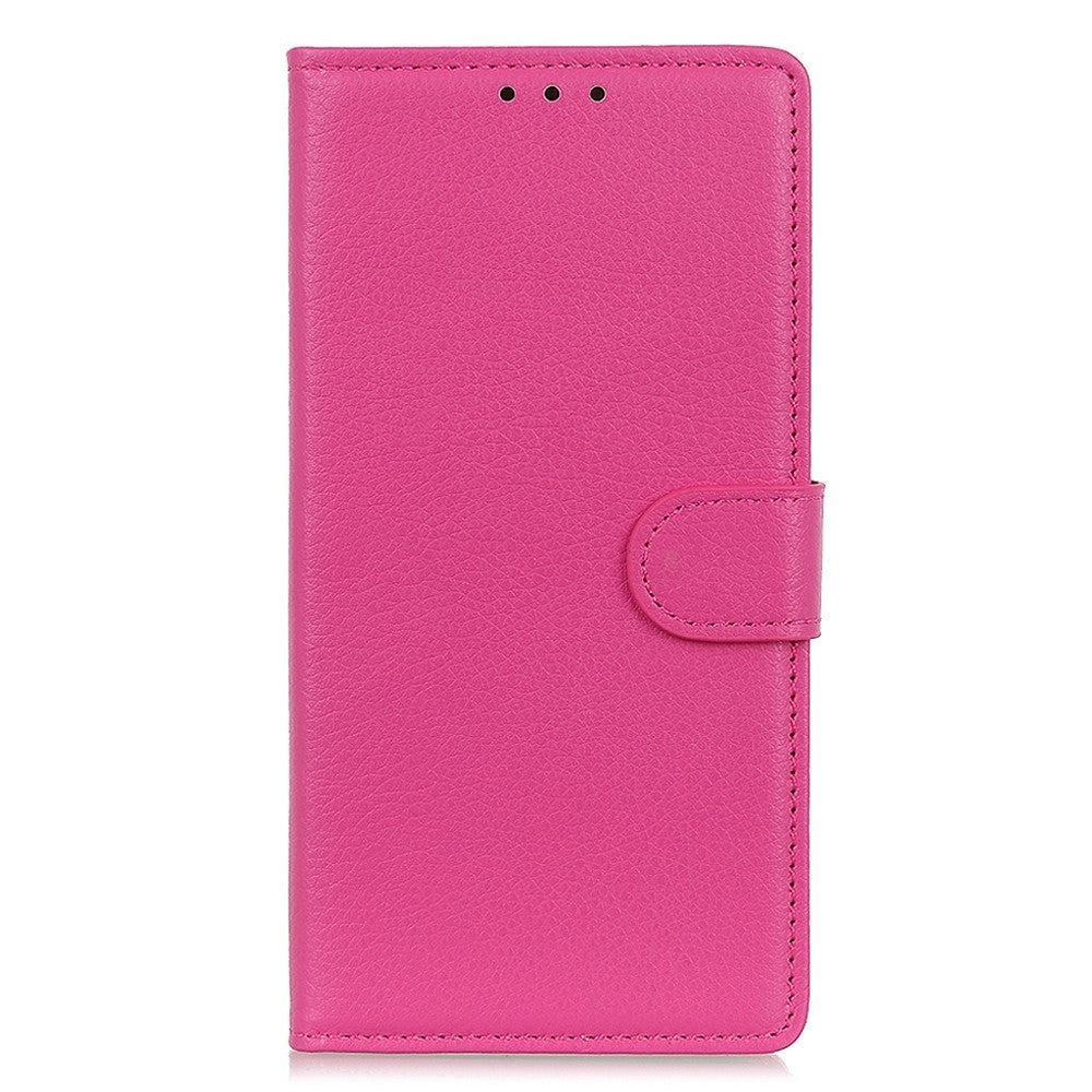 Honor 90 PU Litchi Leather Wallet Case - Pink