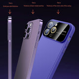 iPhone 15 Pro Max Hybrid Plastic Case w. Built-in Camera Protector - Svart