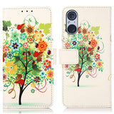 Sony Xperia 5 V Leather Case w. Wallet - Fruit Tree