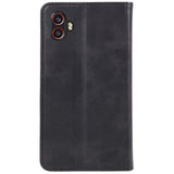 EIDERWOOD Samsung Galaxy Xcover 6 Pro Faux Leather Flip Case with Card Holder & Stand Function - Black