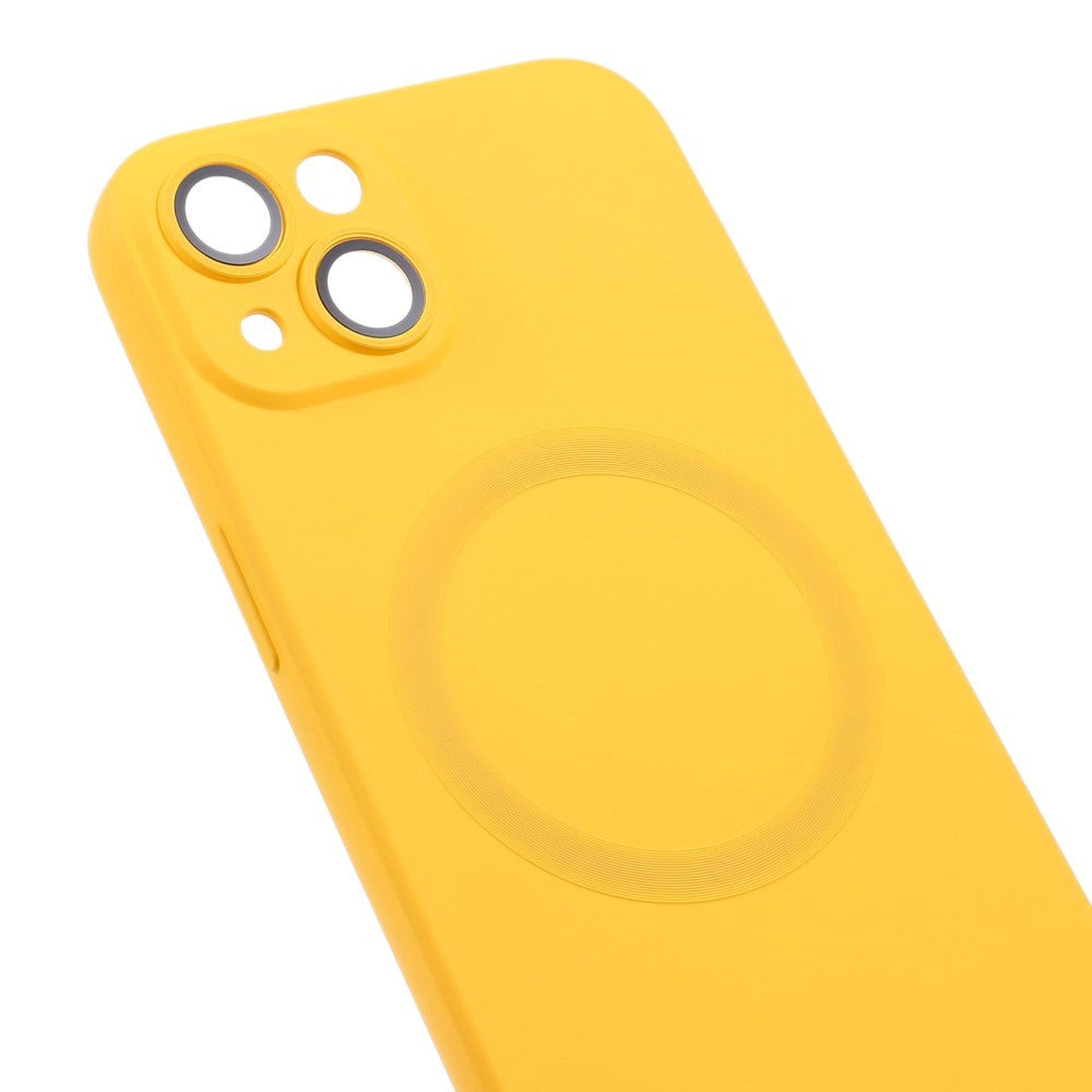 iPhone 13 Silicone Case with Camera Protector - MagSafe Compatible - Yellow