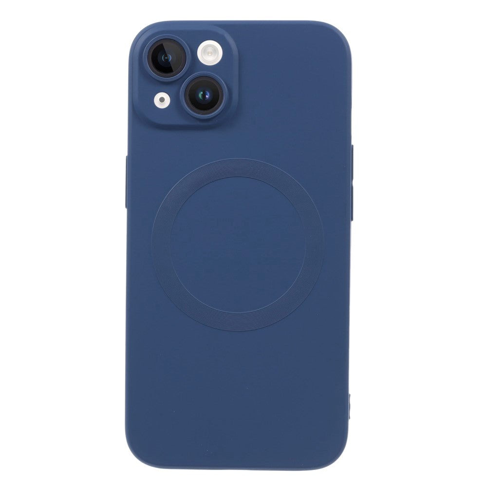 iPhone 13 Silicone Case with Camera Protector - MagSafe Compatible - Dark Blue