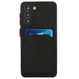 Samsung Galaxy S23 FE Flexible Plastic Case w. Card Holder - Black