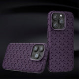 iPhone 15 Pro Flexible Plastic Case - Braided Texture - Black