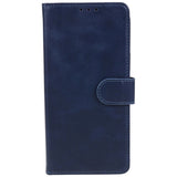 Motorola Moto G84 Leather Case with Wallet and Strap - Blue