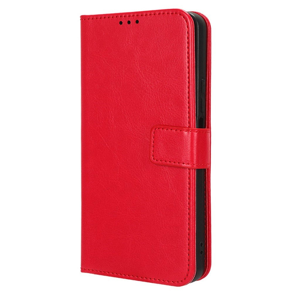 EIDERWOOD Honor X6a Faux Leather Flip Case with Strap - Red