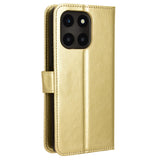 EIDERWOOD Honor X6a Faux Leather Flip Case with Strap - Gold