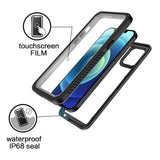 iPhone 12 Pro IP68 Dust & Waterproof Case - Transparent / Black