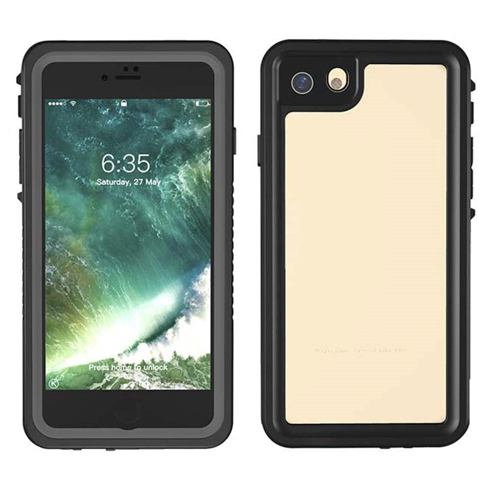 iPhone SE (2022 / 2020) / 8 / 7 Redpepper IP68 Waterproof Case - Black / Transparent