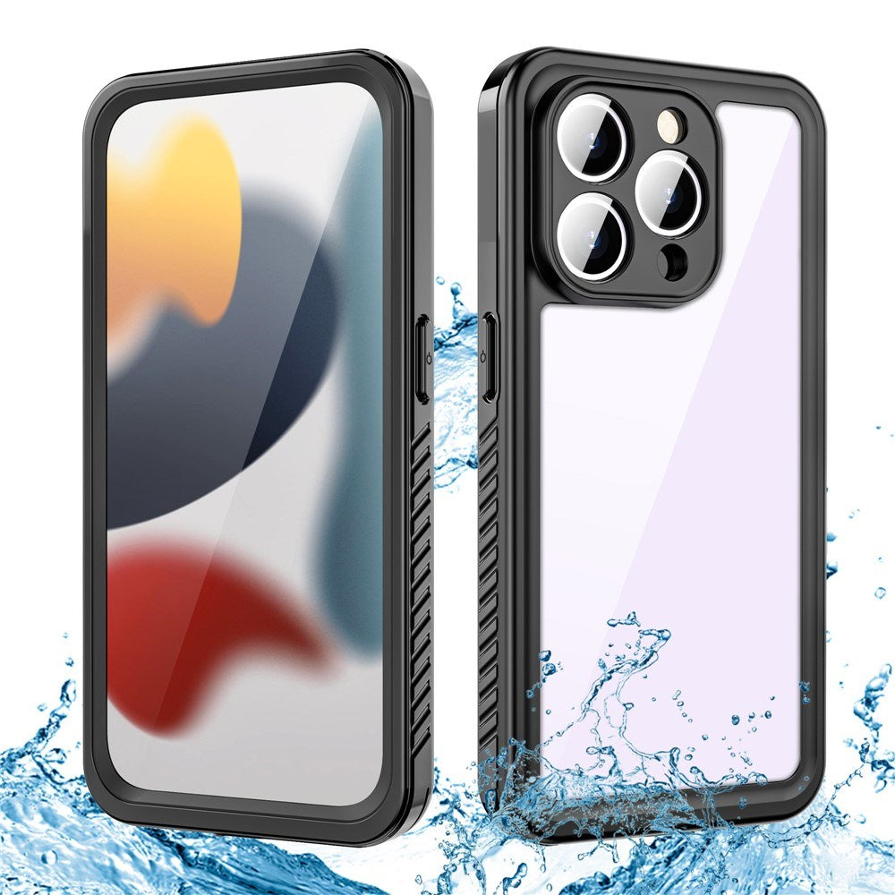 iPhone 15 Pro Max Redpepper IP68 Waterproof Case - Black / Transparent