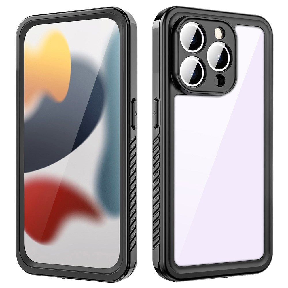 iPhone 15 Pro Max Redpepper IP68 Waterproof Case - Black / Transparent