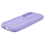 Samsung Galaxy S22 Flexible Plastic Case w. Wavy Edges - Purple