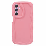 EIDERWOOD Samsung Galaxy S23 FE Flexible Plastic Case with Wavy Edges - Hot Pink