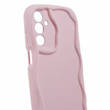 EIDERWOOD Samsung Galaxy S23 FE Flexible Plastic Case with Wavy Edges - Pink