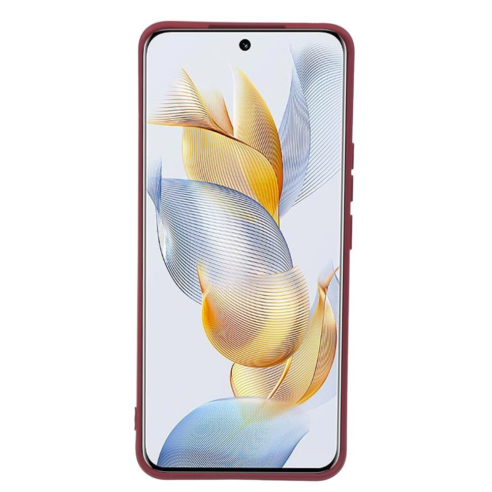 Honor 90 Flexible Plastic Case - Wine Red