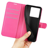 Xiaomi 13T / 13T Pro  Litchi Leather Flip Cover w. Wallet - Pink