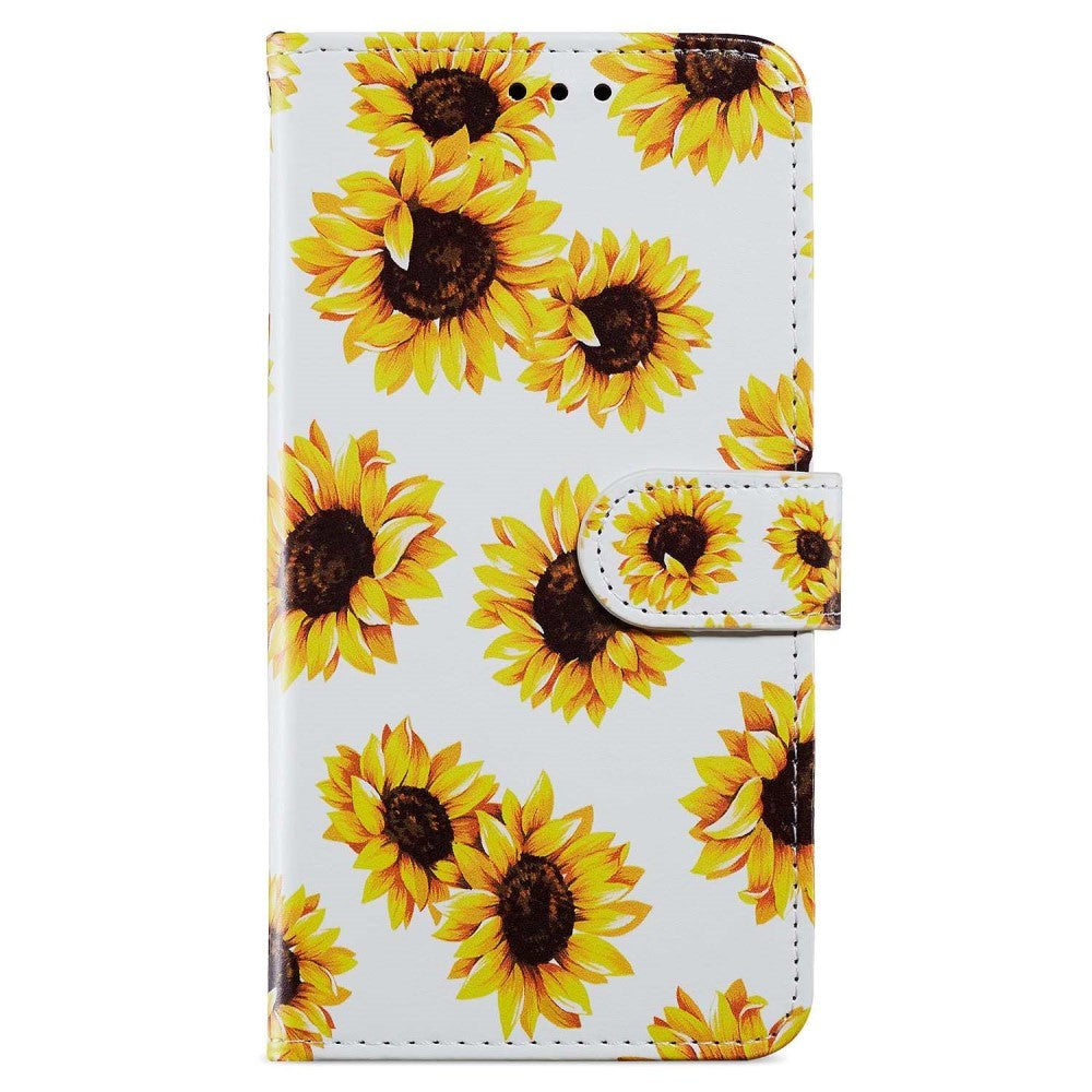 Honor 90 Lite PU Leather Case w. Wallet og Strap - Sunflower