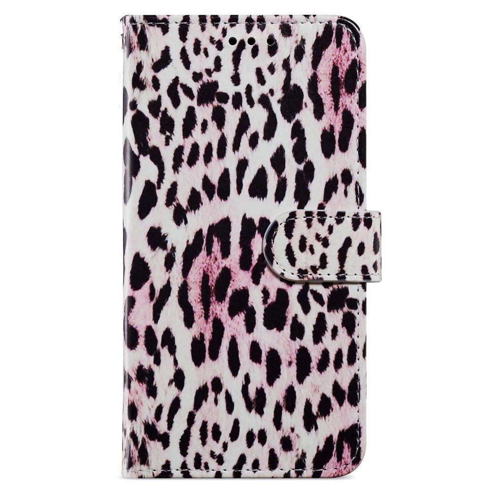 Honor 90 Lite PU Leather Case w. Wallet og Strap - Leopard