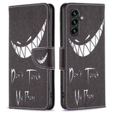 Samsung Galaxy A15 (5G) / A15 Leather Wallet Case & Print - "Don't Touch My Phone"