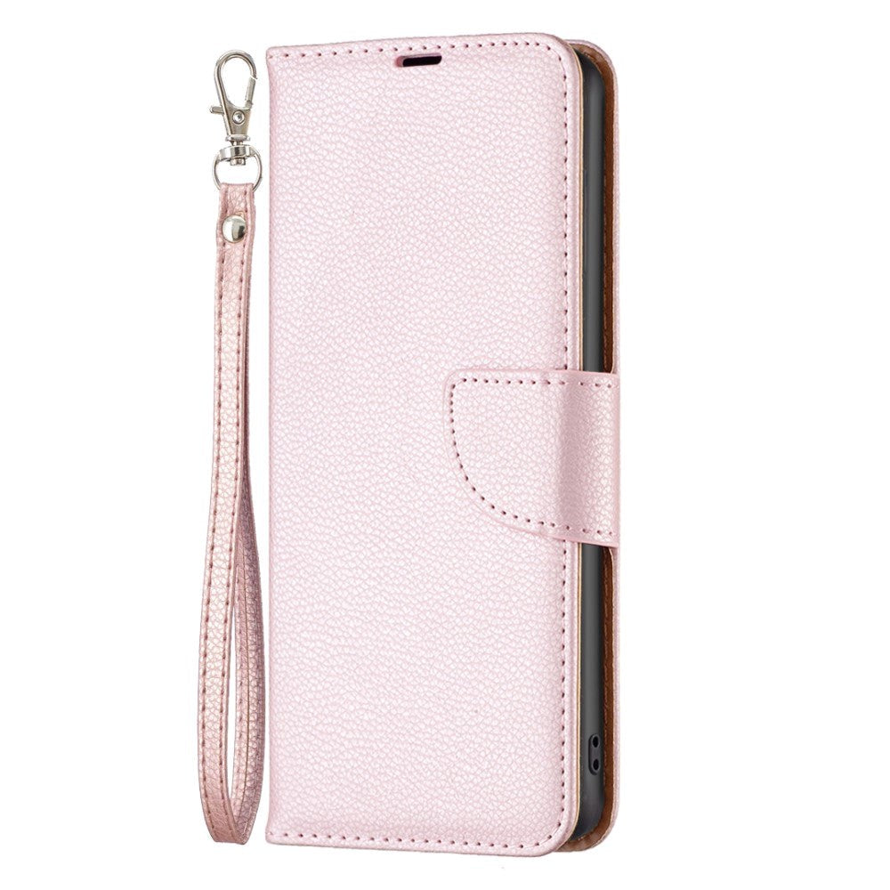 Samsung Galaxy A15 (5G) / A15 PU Litchi Leather Wallet Case - Rose Gold